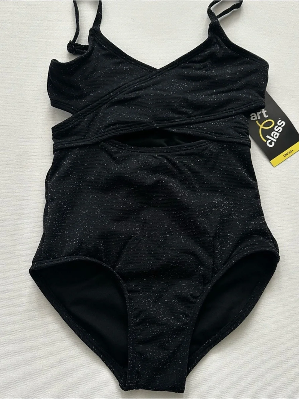 art class Black Sparkle One-Piece Swimsuit Size (6/7)